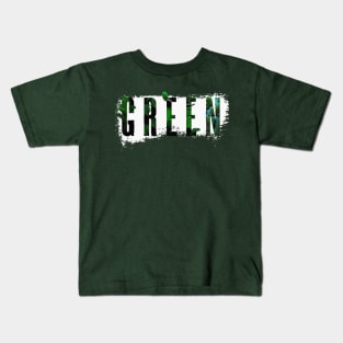 green nature. traveling  adventure lover Kids T-Shirt